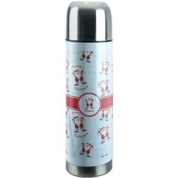Santa Clause Making Snow Angels Stainless Steel Thermos (Personalized)