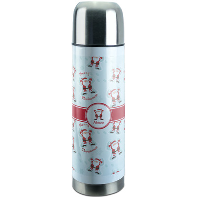 Santa Clause Making Snow Angels Stainless Steel Thermos (Personalized)