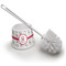 Santa Clause Making Snow Angels Toilet Brush (Personalized)