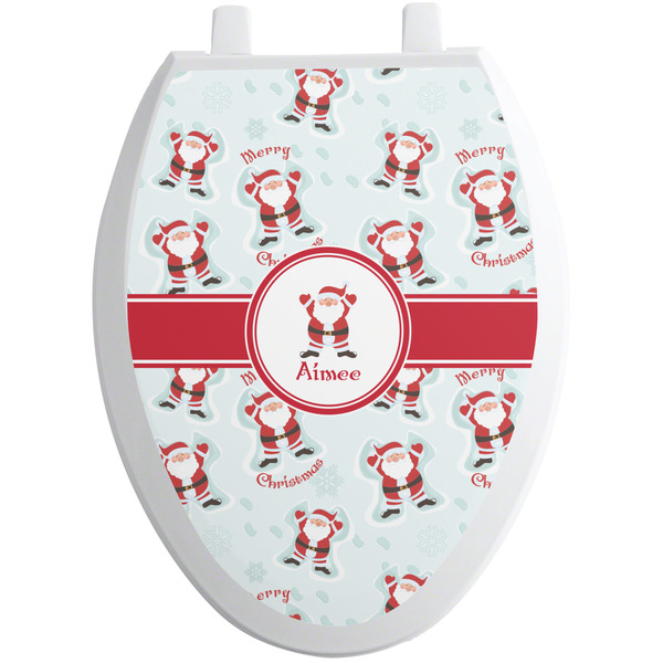 Santa Claus Toilet Seat Decal (Personalized)