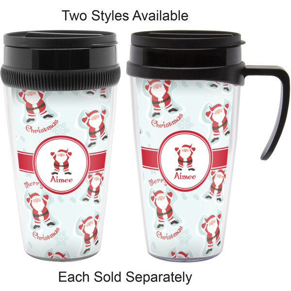 Santa Claus Travel Mugs - with & without Handle
