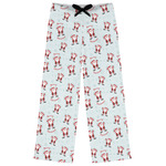 Santa Clause Making Snow Angels Womens Pajama Pants - XS