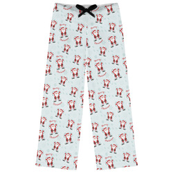 Santa Clause Making Snow Angels Womens Pajama Pants