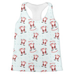 Santa Clause Making Snow Angels Womens Racerback Tank Top - 2X Large