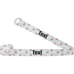 Santa Clause Making Snow Angels Yoga Strap (Personalized)
