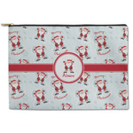 Santa Clause Making Snow Angels Zipper Pouch (Personalized)