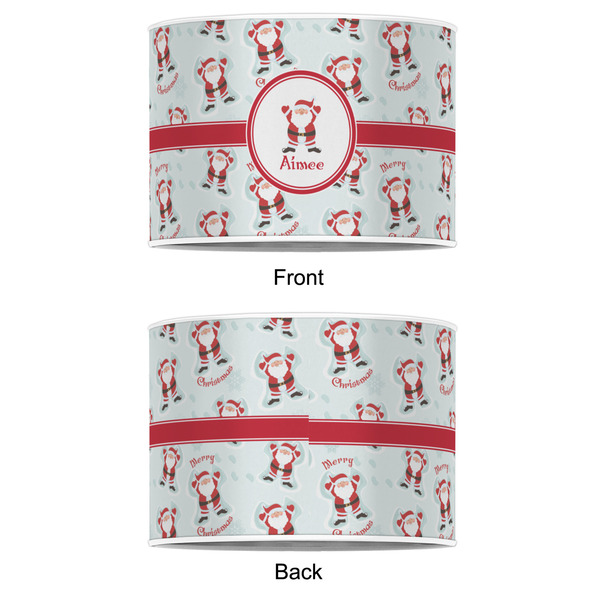 Santa Clause Making Snow Angels 12" Drum Lampshade - APPROVAL (Poly Film)