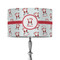 Santa Clause Making Snow Angels 12" Drum Lampshade - ON STAND (Fabric)