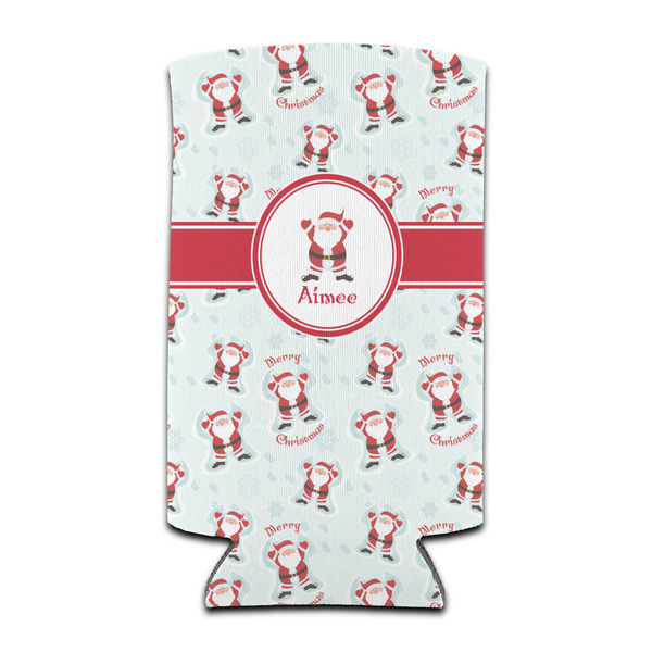Santa Clause Making Snow Angels 12oz Tall Can Sleeve - Set of 4 - FRONT