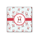 Santa Clause Making Snow Angels Wood Print - 12x12 (Personalized)