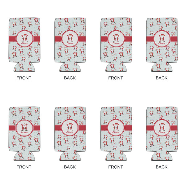 Santa Clause Making Snow Angels 16oz Can Sleeve - Set of 4 - APPROVAL