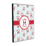 Santa Clause Making Snow Angels Wood Prints (Personalized)