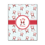 Santa Clause Making Snow Angels Wood Print - 16x20 (Personalized)