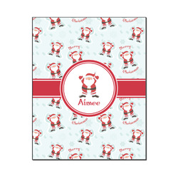 Santa Clause Making Snow Angels Wood Print - 16x20 (Personalized)