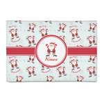 Santa Clause Making Snow Angels Patio Rug (Personalized)