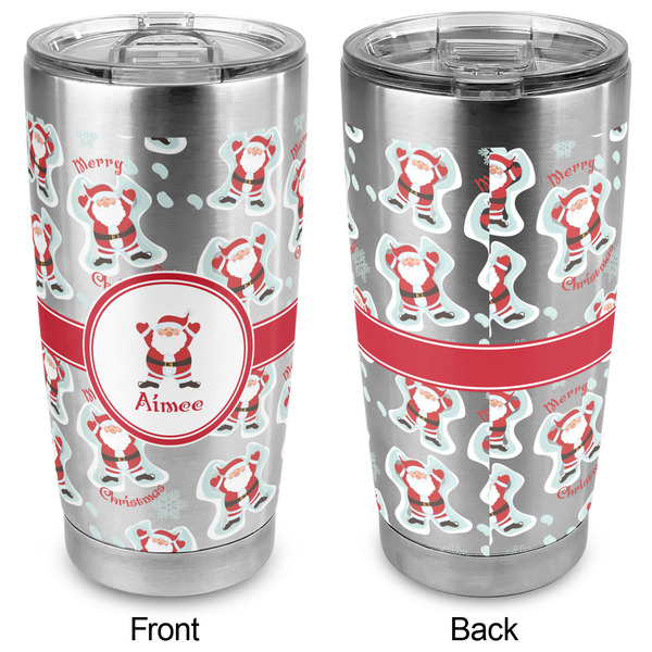 Santa Clause Making Snow Angels 20oz SS Tumbler - Full Print - Approval