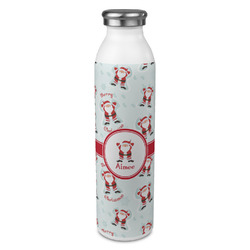 Santa Clause Making Snow Angels 20oz Stainless Steel Water Bottle - Full Print (Personalized)
