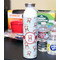 Santa Clause Making Snow Angels 20oz Water Bottles - Full Print - In Context