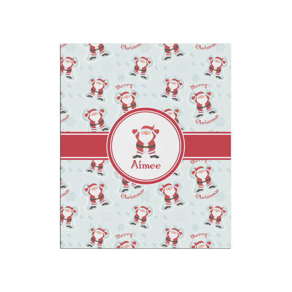 Custom Santa Clause Making Snow Angels Poster - Matte - 20x24 (Personalized)