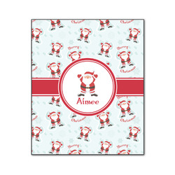 Santa Clause Making Snow Angels Wood Print - 20x24 (Personalized)