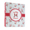 Santa Clause Making Snow Angels 3 Ring Binder - Full Wrap - 1" (Personalized)