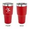 Santa Clause Making Snow Angels 30 oz Stainless Steel Ringneck Tumblers - Red - Single Sided - APPROVAL