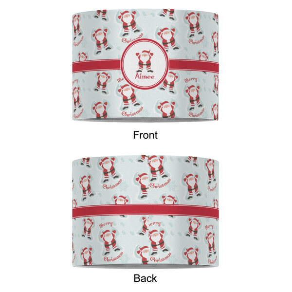 Santa Clause Making Snow Angels 8" Drum Lampshade - APPROVAL (Fabric)