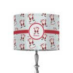 Santa Clause Making Snow Angels 8" Drum Lamp Shade - Fabric (Personalized)