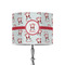 Santa Clause Making Snow Angels 8" Drum Lampshade - ON STAND (Poly Film)