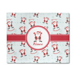 Santa Clause Making Snow Angels 8' x 10' Indoor Area Rug (Personalized)