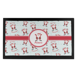Santa Clause Making Snow Angels Bar Mat - Small (Personalized)