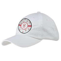 Santa Clause Making Snow Angels Baseball Cap - White (Personalized)