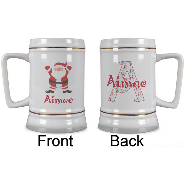 Santa Clause Making Snow Angels Beer Stein - Approval