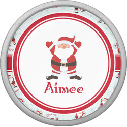 Santa Clause Making Snow Angels Cabinet Knob (Silver) (Personalized)