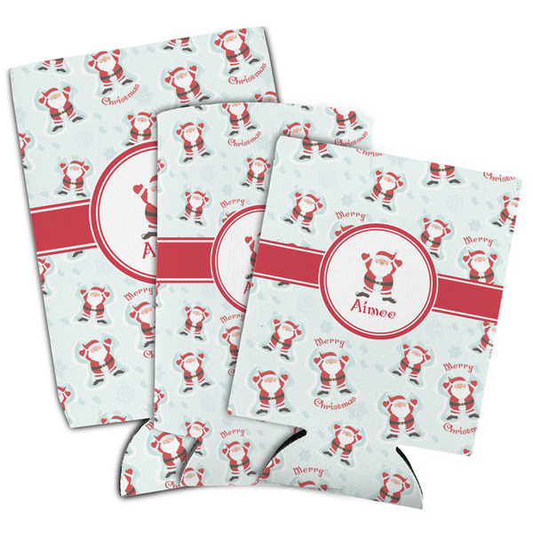 Santa Clause Making Snow Angels Can Coolers - PARENT/MAIN