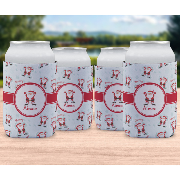 Santa Clause Making Snow Angels Can Sleeve - LIFESTYLE