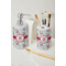 Santa Clause Making Snow Angels Ceramic Bathroom Accessories - LIFESTYLE (toothbrush holder & soap dispenser)
