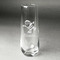 Santa Clause Making Snow Angels Champagne Flute - Single - Front/Main