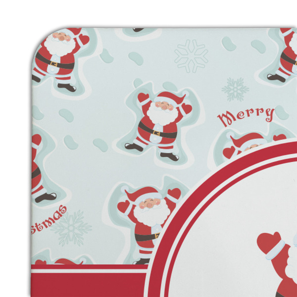 Santa Clause Making Snow Angels Coaster Set - DETAIL
