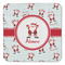 Santa Clause Making Snow Angels Coaster Set - FRONT (one)