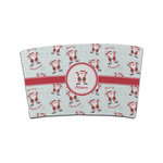 Santa Clause Making Snow Angels Coffee Cup Sleeve (Personalized)