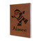 Santa Clause Making Snow Angels Leatherette Journal - Single Sided (Personalized)
