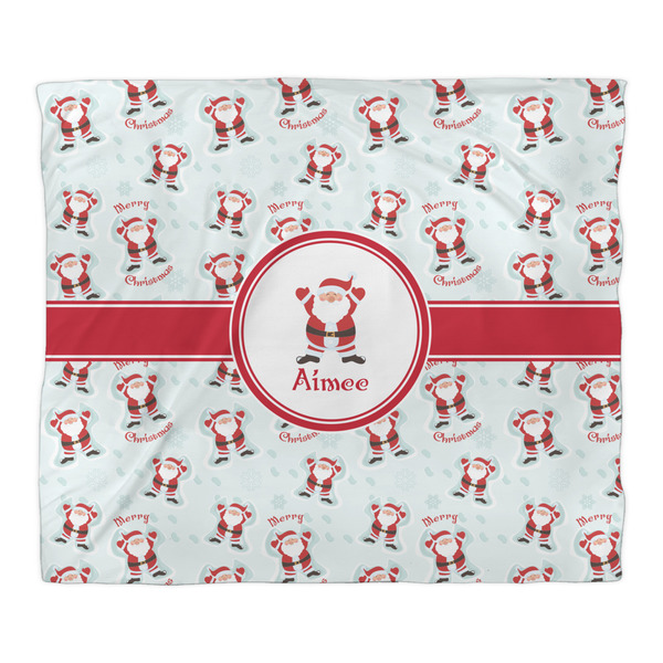 Santa Clause Making Snow Angels Comforter - King - Front