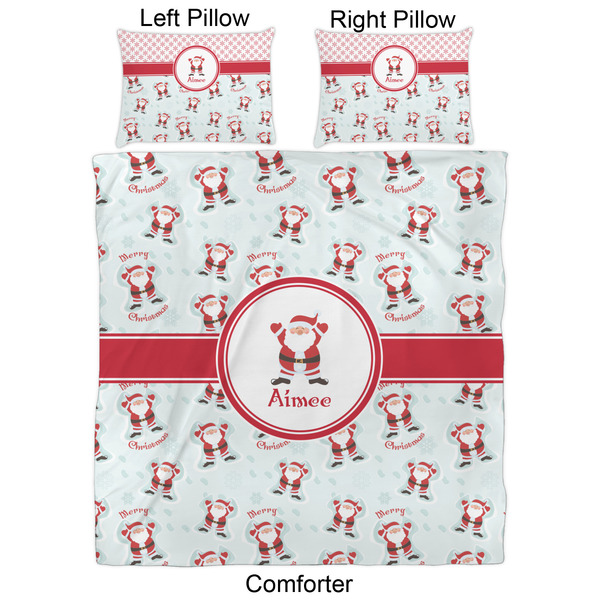 Santa Clause Making Snow Angels Comforter Set - Queen - Approval