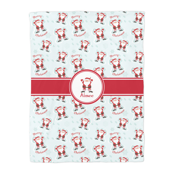 Santa Clause Making Snow Angels Comforter - Twin - Front