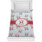 Santa Clause Making Snow Angels Comforter (Twin)