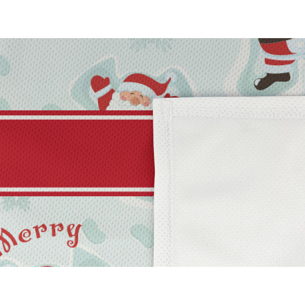 Santa Clause Making Snow Angels Cooling Towel- Detail