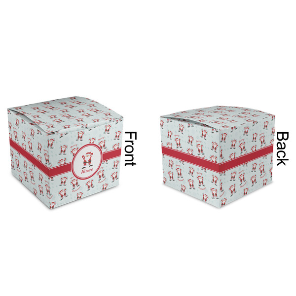 Santa Clause Making Snow Angels Cubic Gift Box - Approval