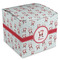 Santa Clause Making Snow Angels Cube Favor Gift Box - Front/Main