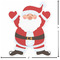 Santa Clause Making Snow Angels Custom Shape Iron On Patches - L - APPROVAL